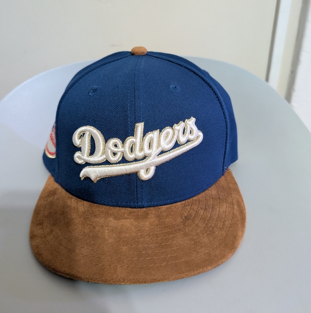 Mitchell And Ness Dodgers 1980 All Star Hat Suede Cooperstown Collection 7 3/8